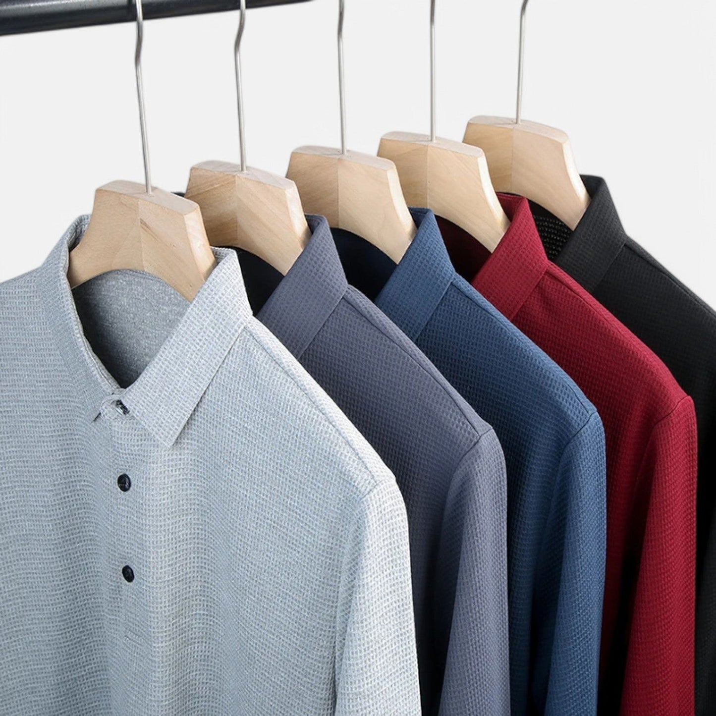 Men’s Long Sleeve Polo Shirt – Casual Elegance, Summer Comfort