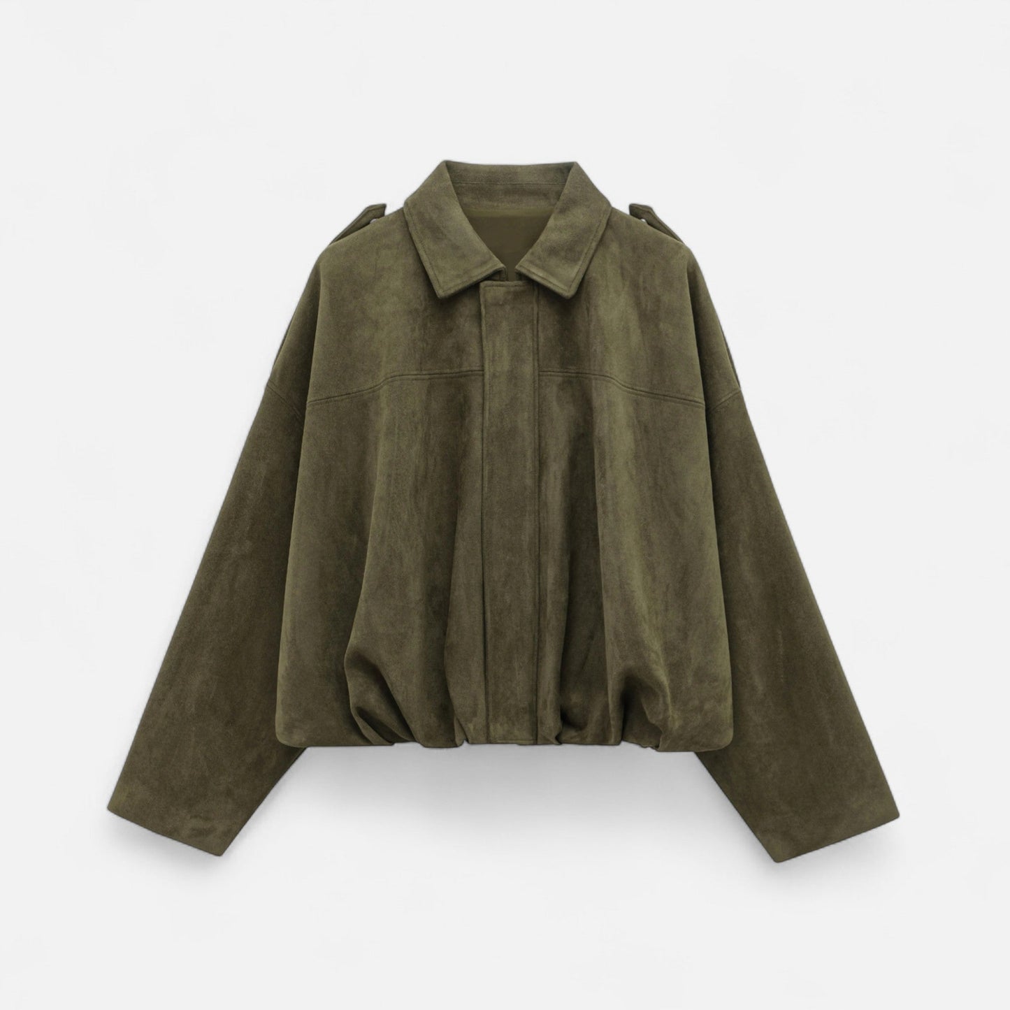 Women’s Oversized Suede Jacket – Soft Touch, Relaxed Chic