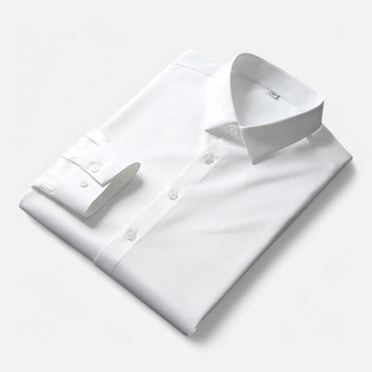 Men’s Wrinkle-Resistant Long Sleeve Shirt – Modern Elegance, Effortless Style