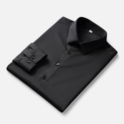 Men’s Wrinkle-Resistant Long Sleeve Shirt – Modern Elegance, Effortless Style