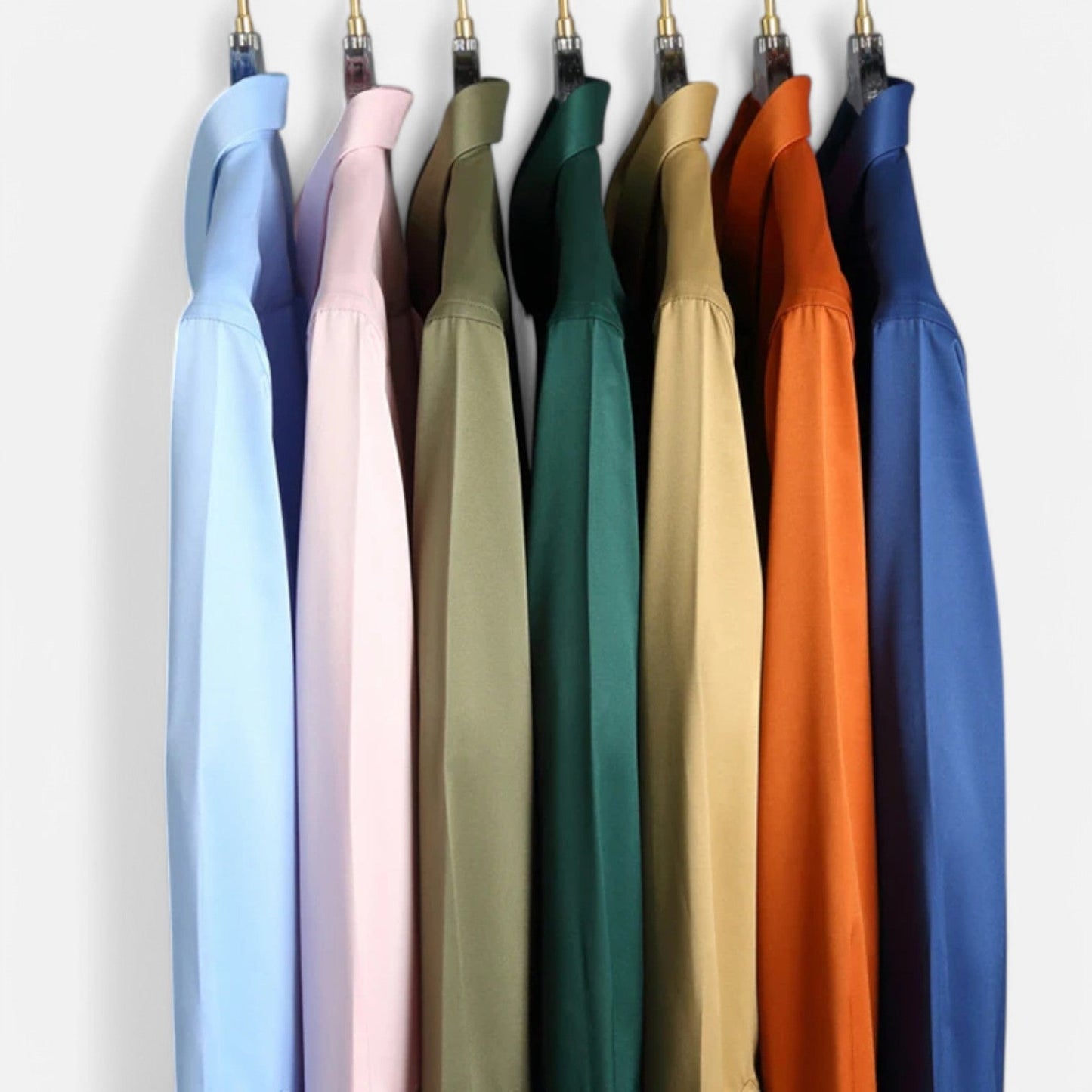 Men’s Wrinkle-Resistant Long Sleeve Shirt – Modern Elegance, Effortless Style