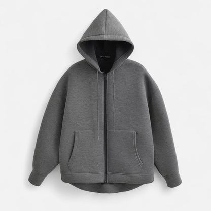 Women’s Hooded Jacket – Relaxed Fit, Elegant Functionality