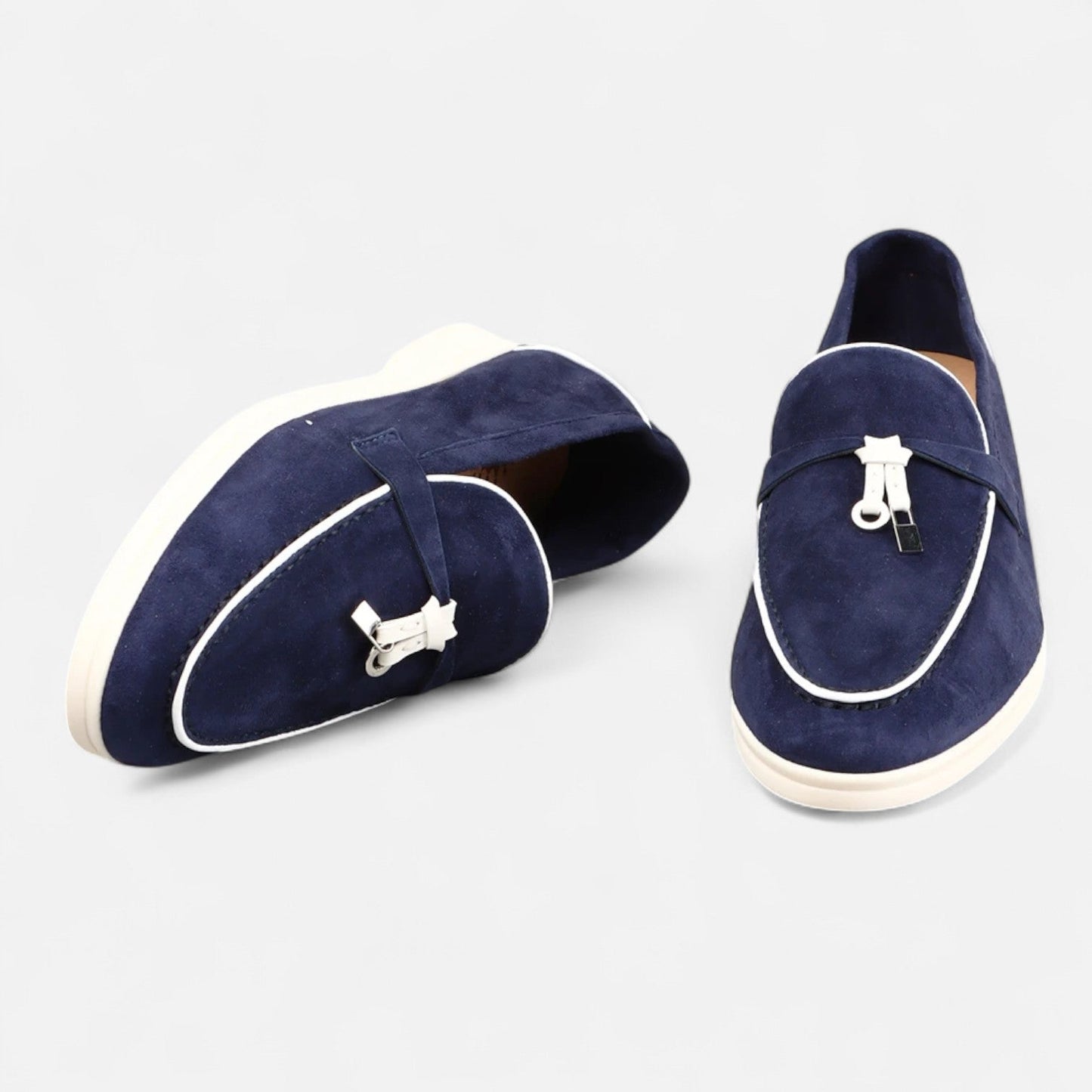 Men’s Premium Suede Loafers – Flat Sole, Slip-On Summer Style