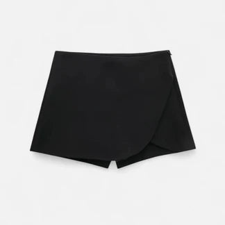 Velclairemode | Jupe Asymétrique Femme – Taille Haute, Coupe Courte Élégante et Structurée