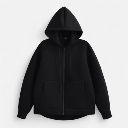 Women’s Hooded Jacket – Relaxed Fit, Elegant Functionality