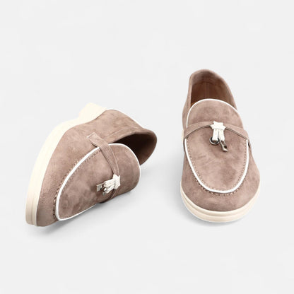Men’s Premium Suede Loafers – Flat Sole, Slip-On Summer Style