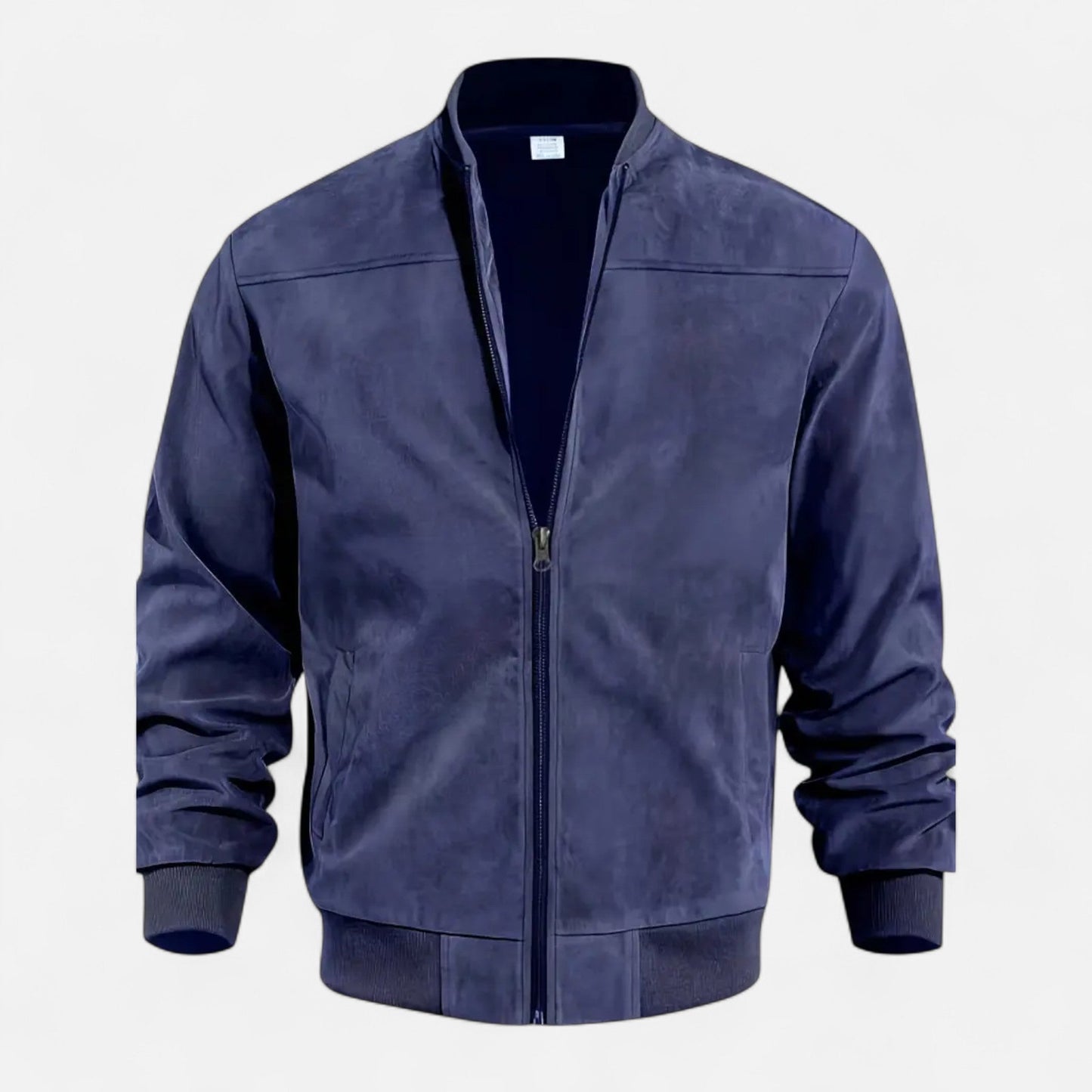 Men’s Zip-Up Velvet Jacket – Retro Elegance for Spring & Fall