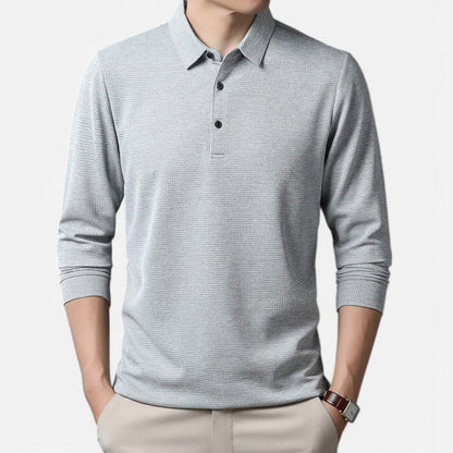 Men’s Long Sleeve Polo Shirt – Casual Elegance, Summer Comfort