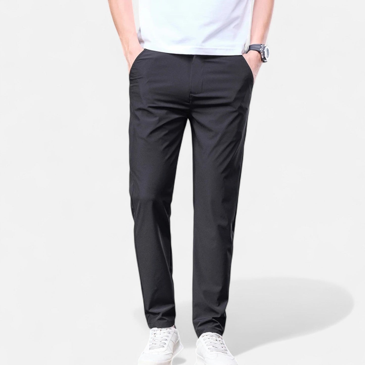 Men’s Technical Stretch Pants – Breathable, Lightweight, Elastic Waist