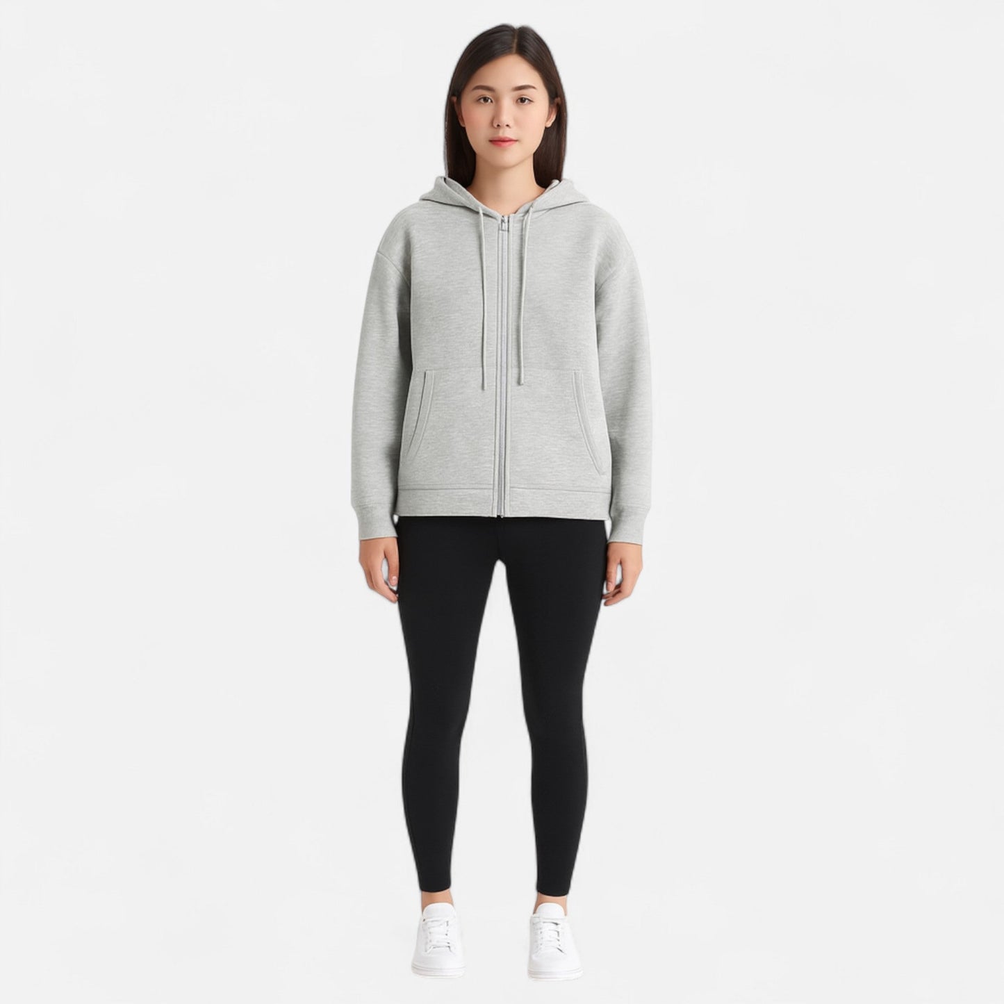 Women’s Hooded Jacket – Relaxed Fit, Elegant Functionality
