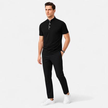 Men’s Summer Polo T-Shirt – Relaxed Fit, Breathable Comfort