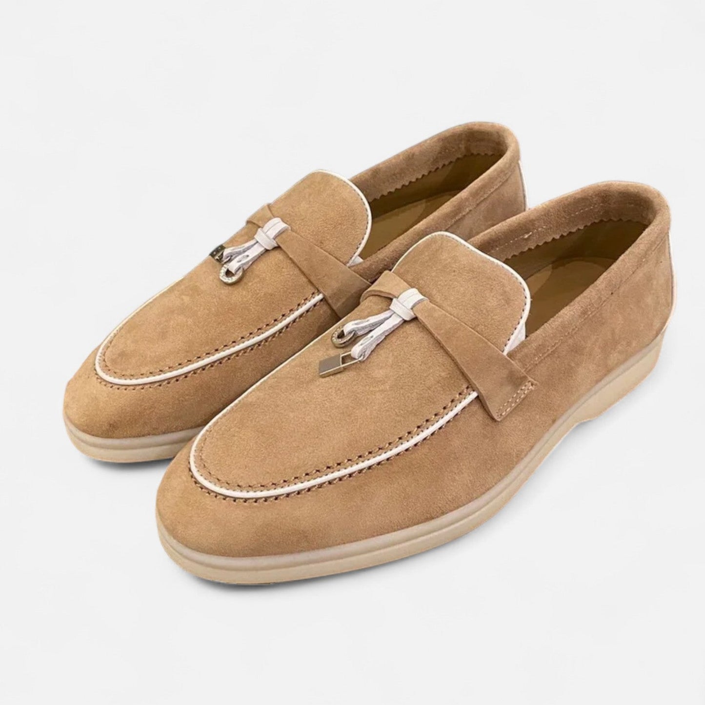 Men’s Premium Suede Loafers – Flat Sole, Slip-On Summer Style