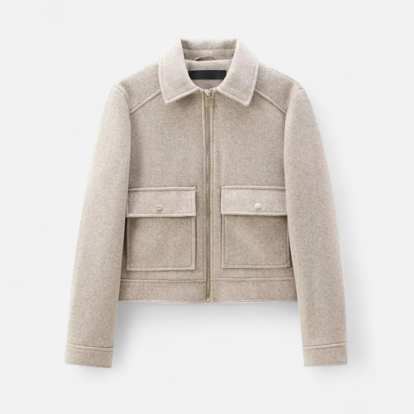 Women’s Winter Zip-Up Jacket – Thermal Elegance, Modern Silhouette