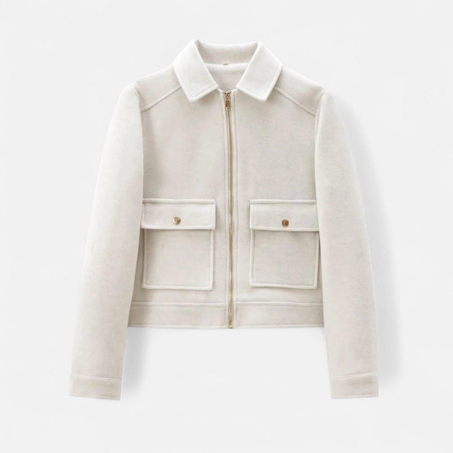 Women’s Winter Zip-Up Jacket – Thermal Elegance, Modern Silhouette