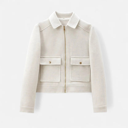 Women’s Winter Zip-Up Jacket – Thermal Elegance, Modern Silhouette