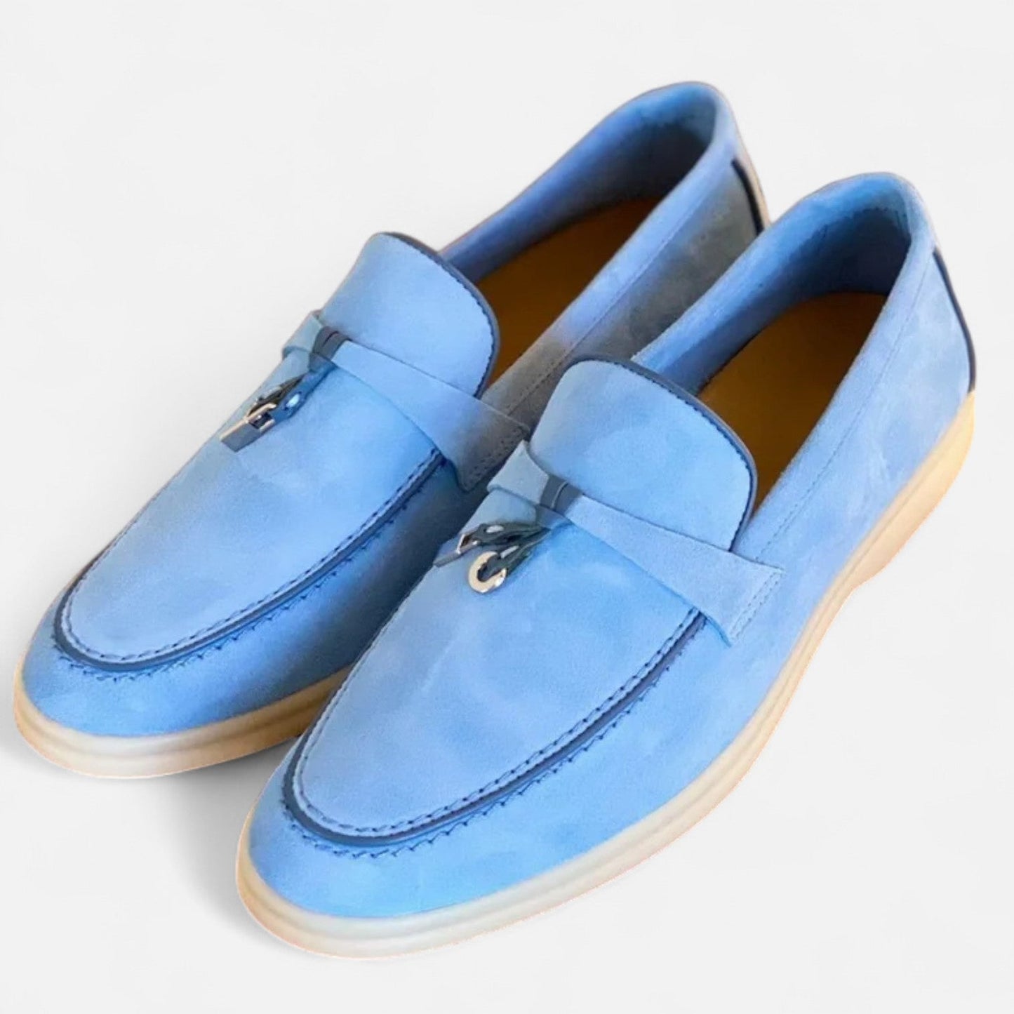 Men’s Premium Suede Loafers – Flat Sole, Slip-On Summer Style