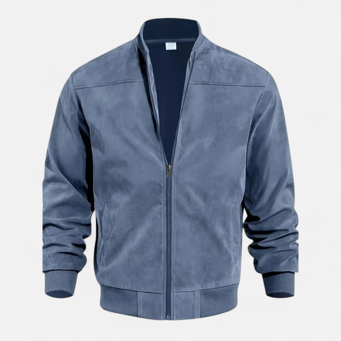 Men’s Zip-Up Velvet Jacket – Retro Elegance for Spring & Fall