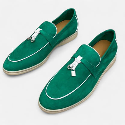 Men’s Premium Suede Loafers – Flat Sole, Slip-On Summer Style