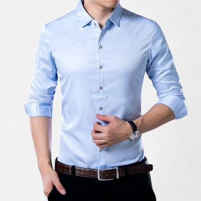 Men’s Long Sleeve Dress Shirt – Classic Elegance, Timeless Versatility