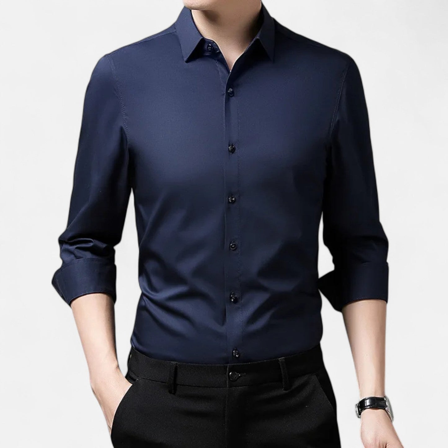 Men’s Long Sleeve Dress Shirt – Classic Elegance, Timeless Versatility