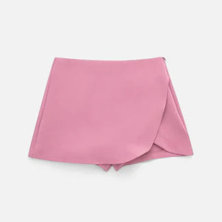 Velclairemode | Jupe Asymétrique Femme – Taille Haute, Coupe Courte Élégante et Structurée