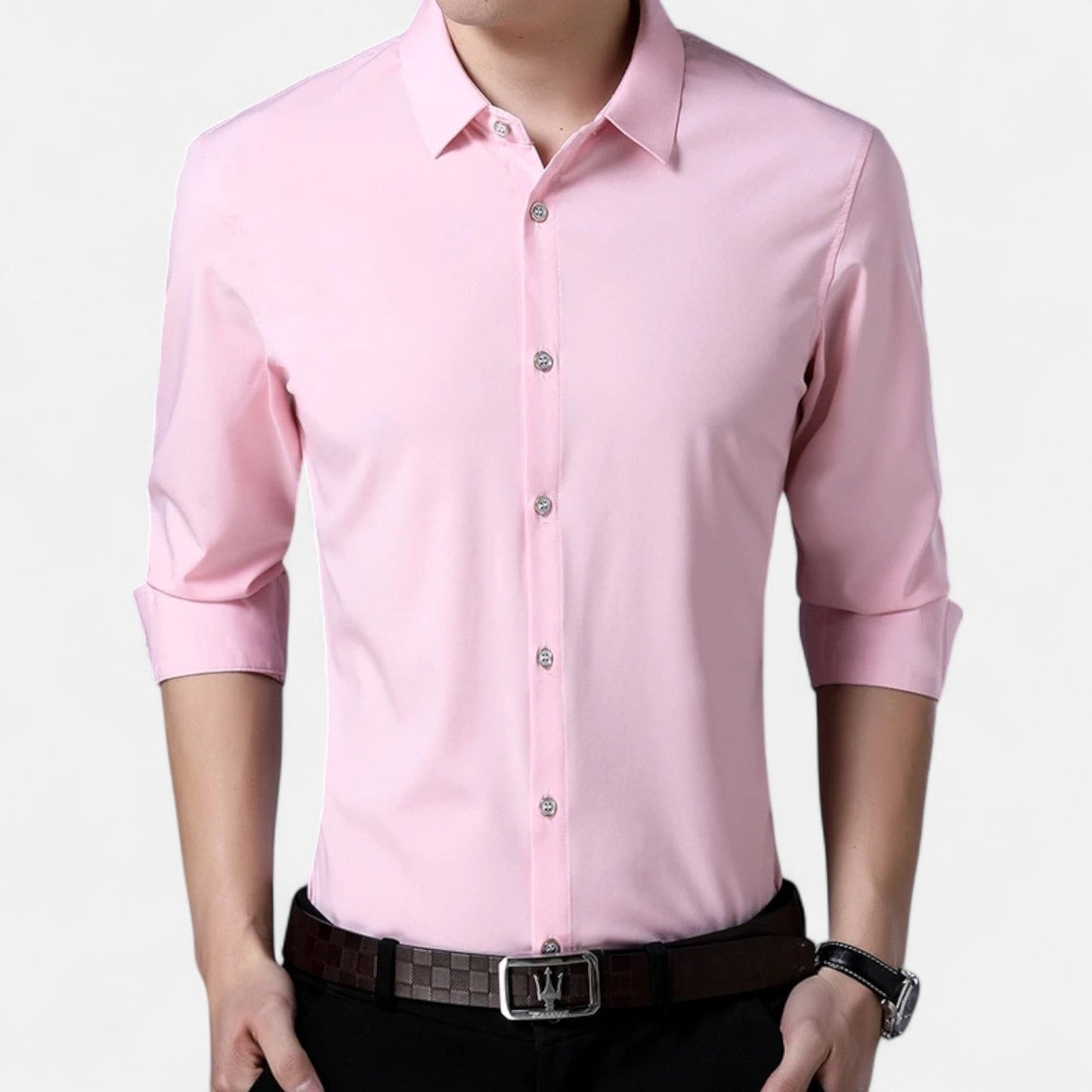 Men’s Long Sleeve Dress Shirt – Classic Elegance, Timeless Versatility