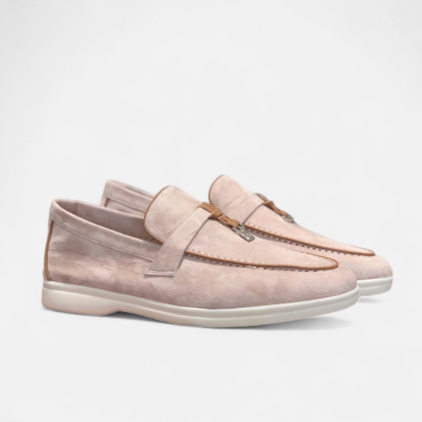 Men’s Premium Suede Loafers – Flat Sole, Slip-On Summer Style