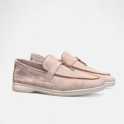 Men’s Premium Suede Loafers – Flat Sole, Slip-On Summer Style