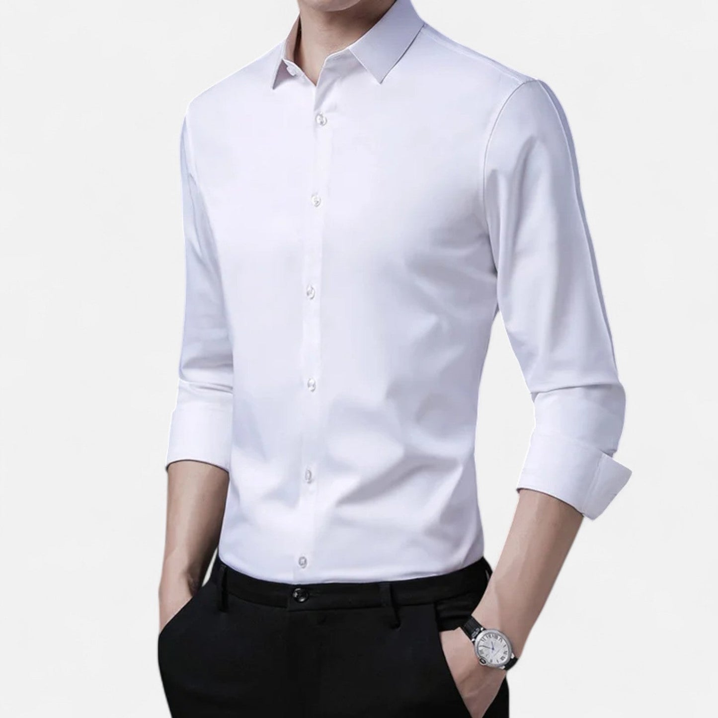Men’s Long Sleeve Dress Shirt – Classic Elegance, Timeless Versatility