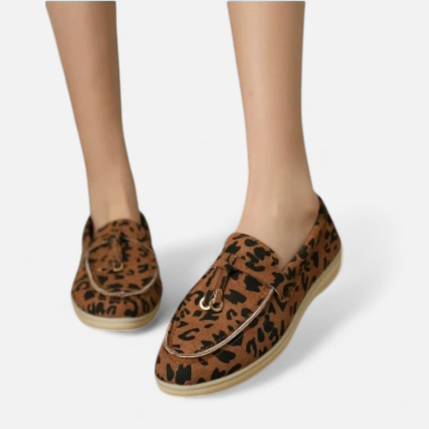 Women’s Retro Soft Leather Loafers – Slip-On Style, Thick Sole Comfort